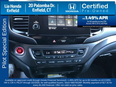 2022 Honda Pilot Special Edition