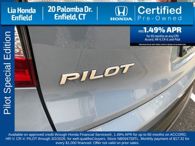 2022 Honda Pilot Special Edition