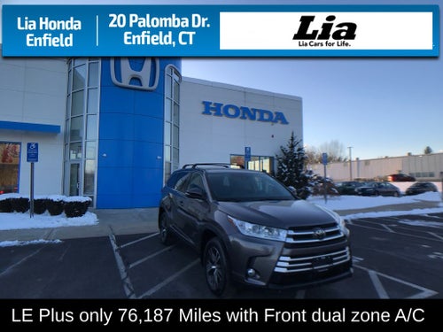 2019 Toyota Highlander LE Plus