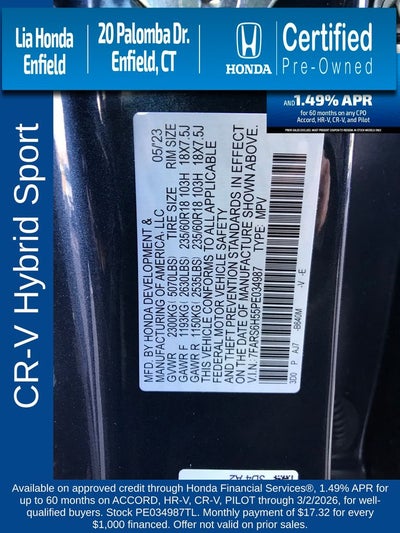 2023 Honda CR-V Hybrid Sport