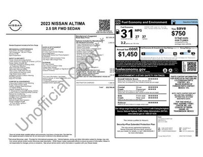 2023 Nissan Altima 2.5 SR