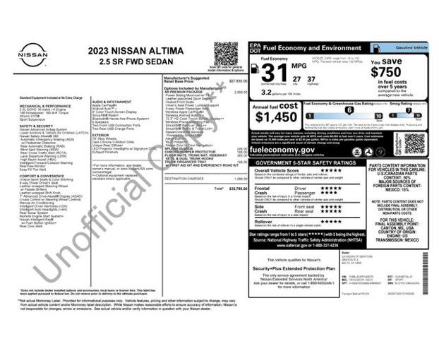 2023 Nissan Altima 2.5 SR