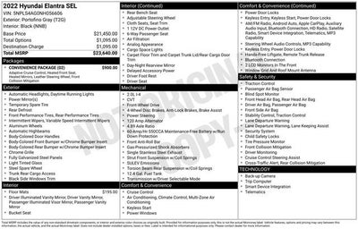 2022 Hyundai ELANTRA SEL
