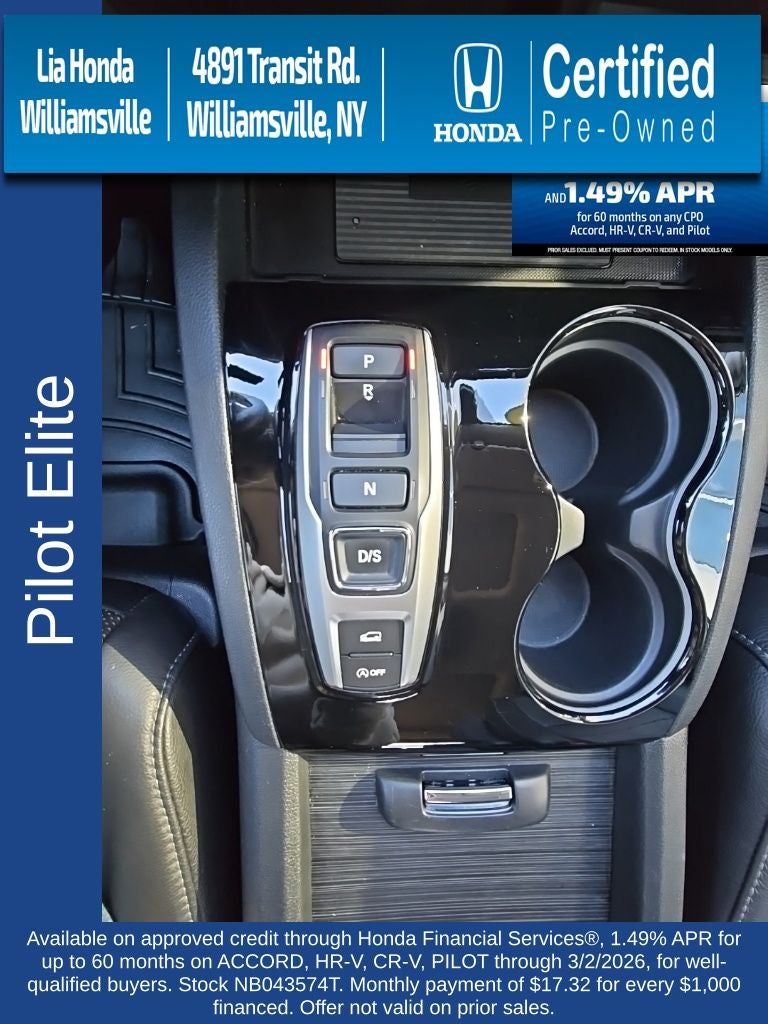 2022 Honda Pilot Elite