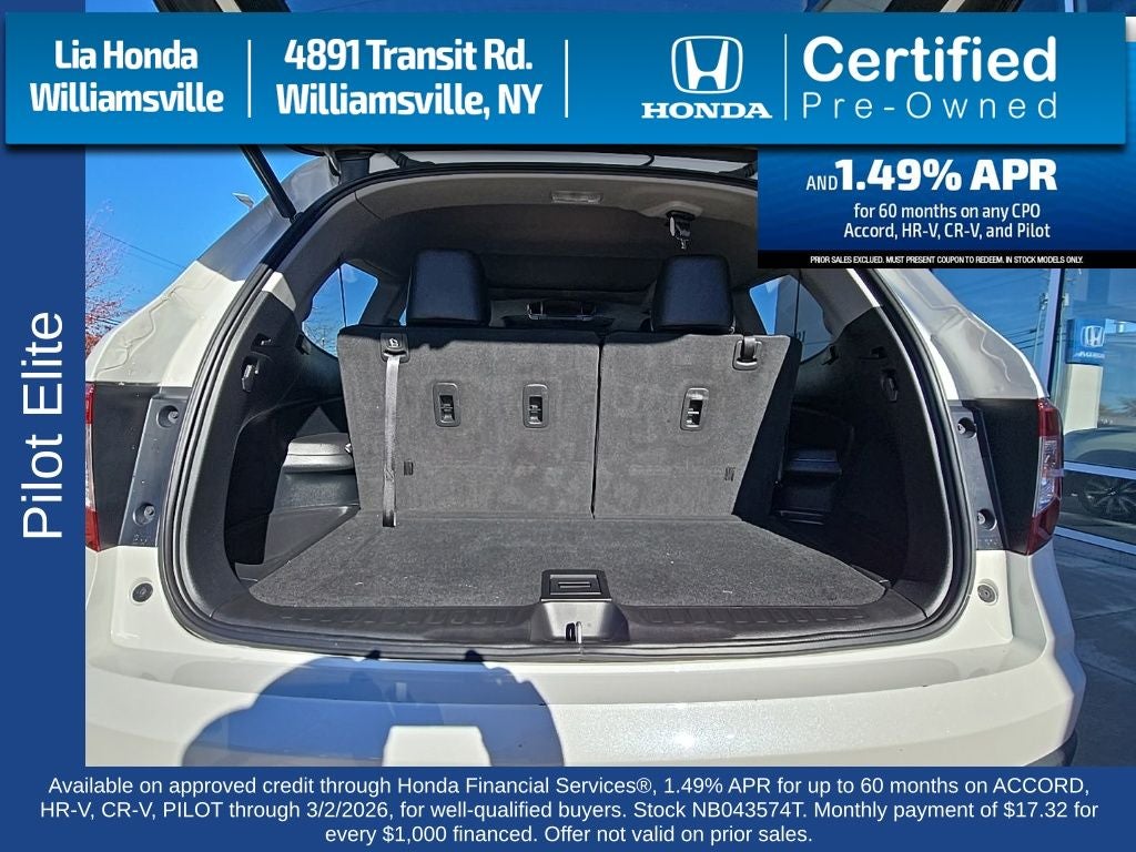 2022 Honda Pilot Elite