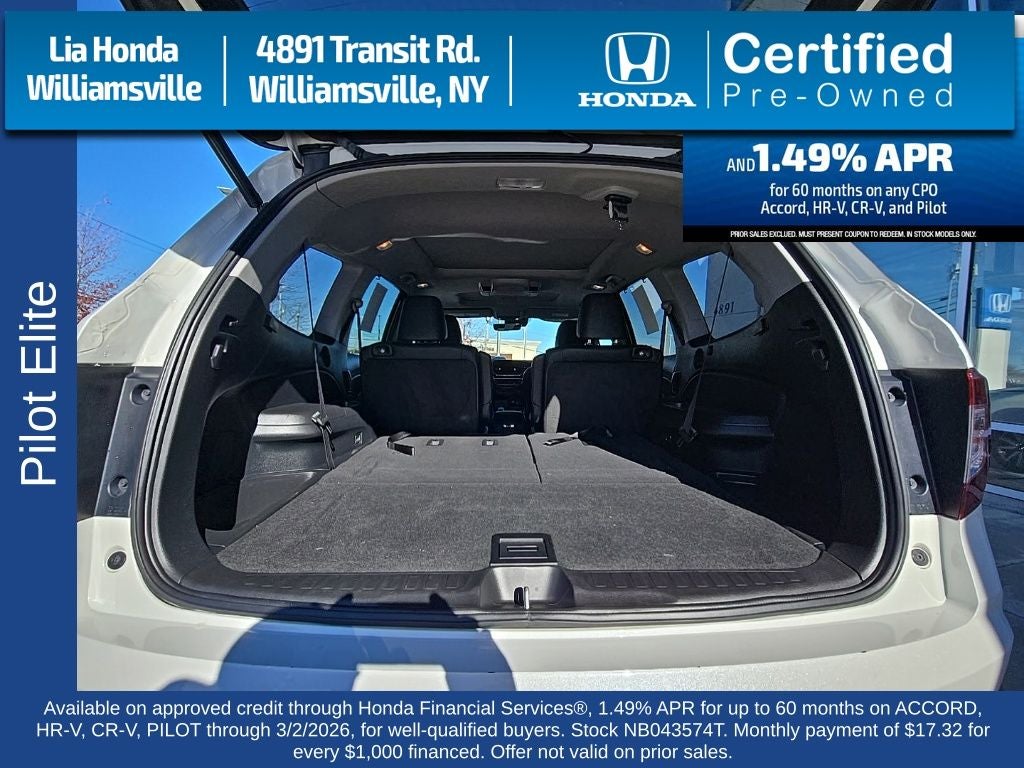 2022 Honda Pilot Elite