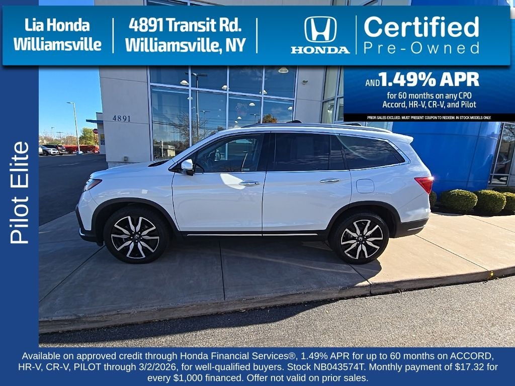 2022 Honda Pilot Elite