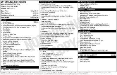 2015 Mazda Mazda CX-5 Touring