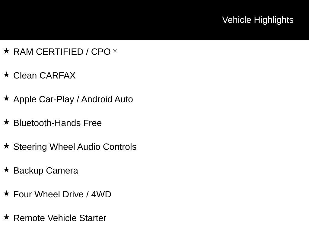 2022 RAM 1500 Big Horn/Lone Star 4D Quad Cab