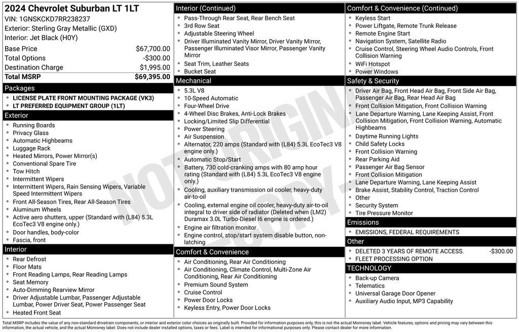 2024 Chevrolet Suburban LT