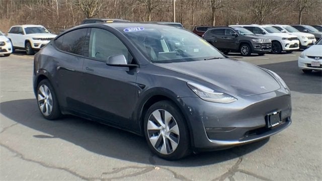 Used 2021 Tesla Model Y Long Range with VIN 5YJYGDEE0MF184163 for sale in Hartford, CT