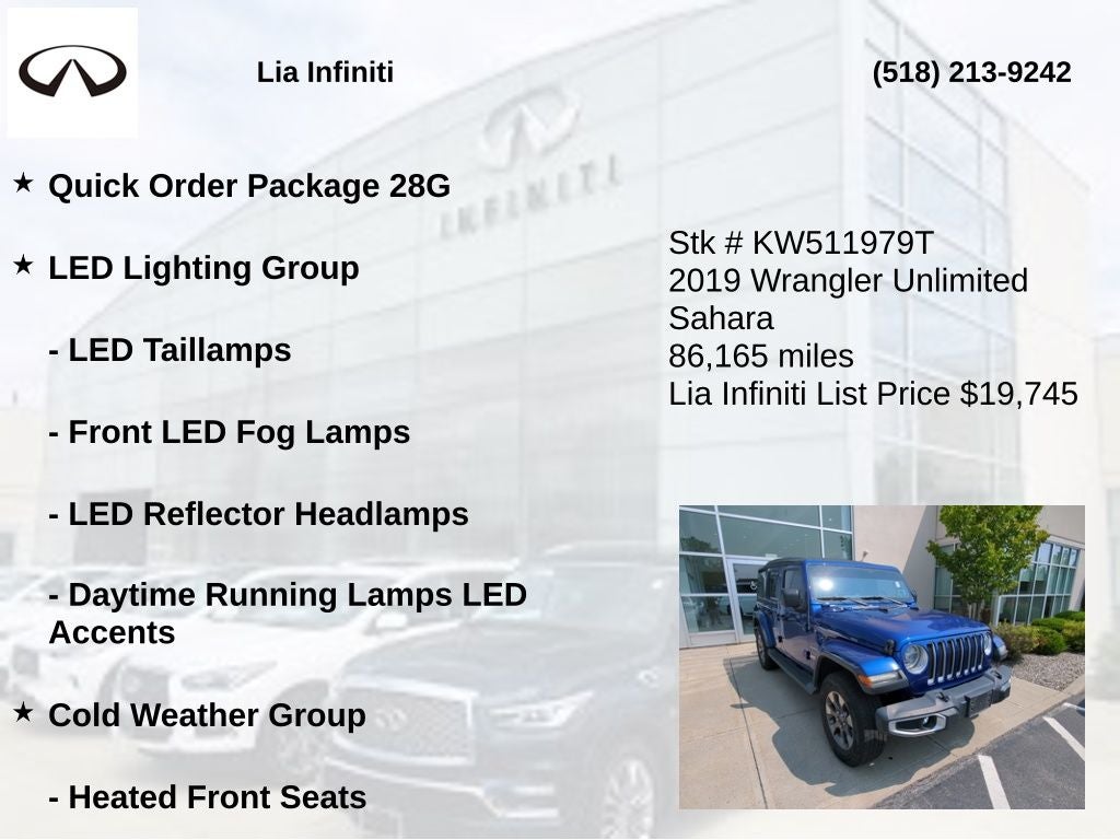 2019 Jeep Wrangler Unlimited Sahara