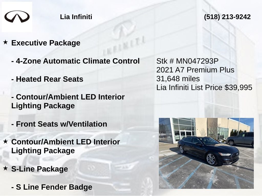 2021 Audi A7 55 Premium Plus quattro