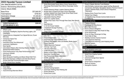 2023 Hyundai TUCSON Limited