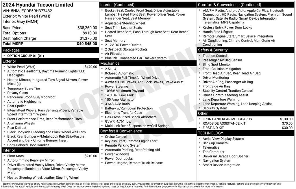 2024 Hyundai TUCSON Limited
