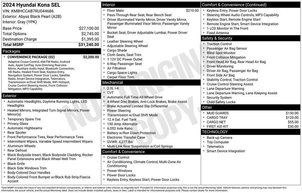 2024 Hyundai KONA SEL