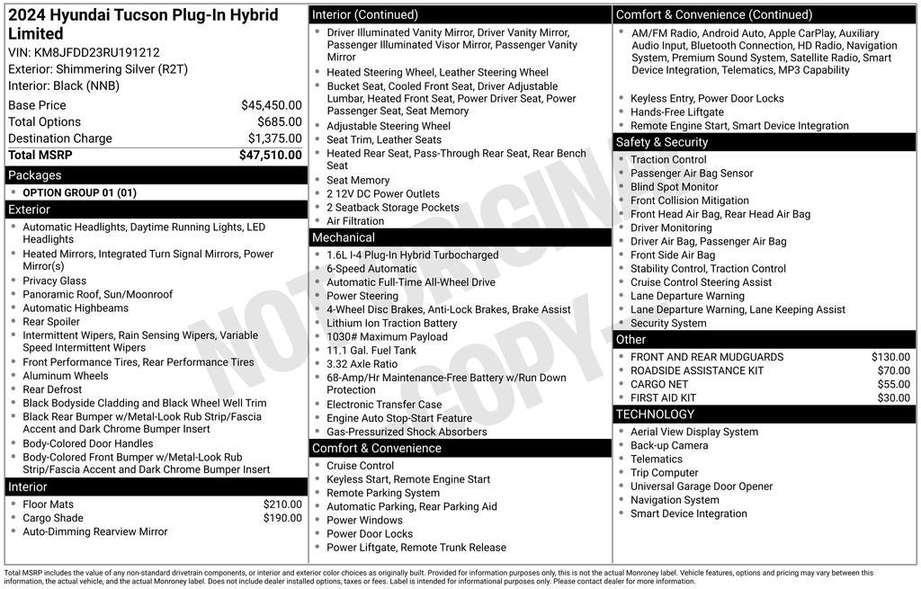 2024 Hyundai TUCSON PLUG-IN HYBRID Limited