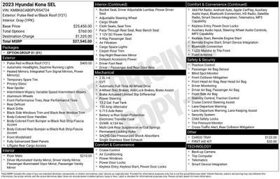 2023 Hyundai KONA SEL