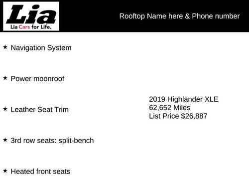 2019 Toyota Highlander XLE