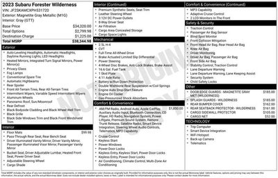 2023 Subaru Forester Wilderness