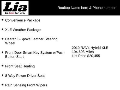 2019 Toyota RAV4 Hybrid XLE